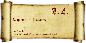Napholz Laura névjegykártya